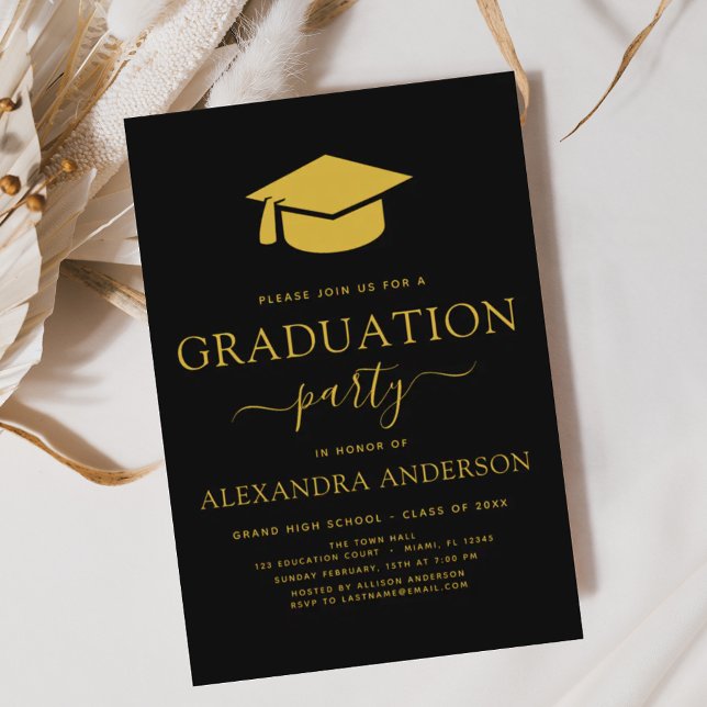 Budget 2024 Graduation Party Black Gold (Creator Uploaded)