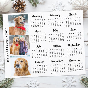 Budget 2025 Custom Dog Pet Photo Calendar Card