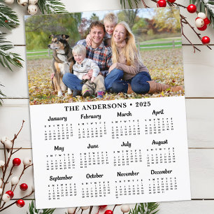 Budget 2025 Custom Photo Calendar Card 12 Month