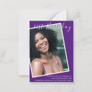 BUDGET 21st Birthday Invite PHOTO Keepsake