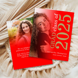 Budget 2 photo Red Gold 2025 Graduation Announce