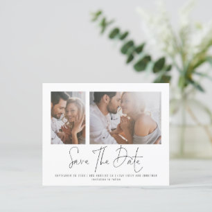 Budget 2 Photo Script Wedding Save the Date
