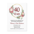 Budget 40th Wedding Ruby Roses Anniversary 