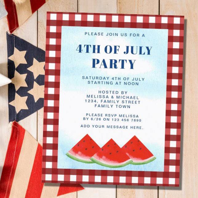 Budget 4th Of July Party Invitation (Creator Uploaded)