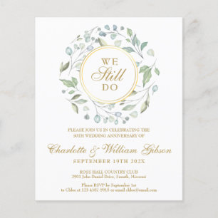 Budget 50th Anniversary Vow Renewal Invitation