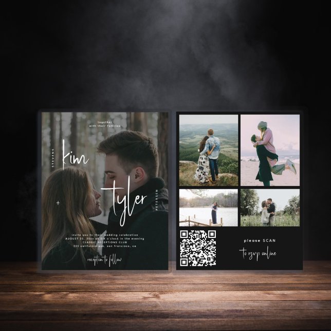 Budget 5 photos QR CODE script wedding Invitation (Creator Uploaded)