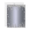 Budget 60th birthday silver glitter invitation