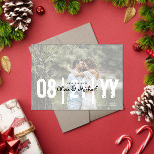 BUDGET Acrylic Wedding Save the Date Opaque Photo Invitations