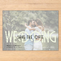 BUDGET Acrylic Wedding Save the Date Opaque Photo