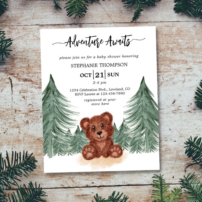 Budget Adventure Awaits Baby Shower Invitation (Creator Uploaded)