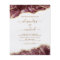 Budget Agate Burgundy Gold Wedding Invitation
