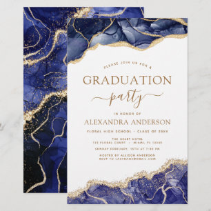 Budget Agate Graduation 2023 Navy Blue Gold