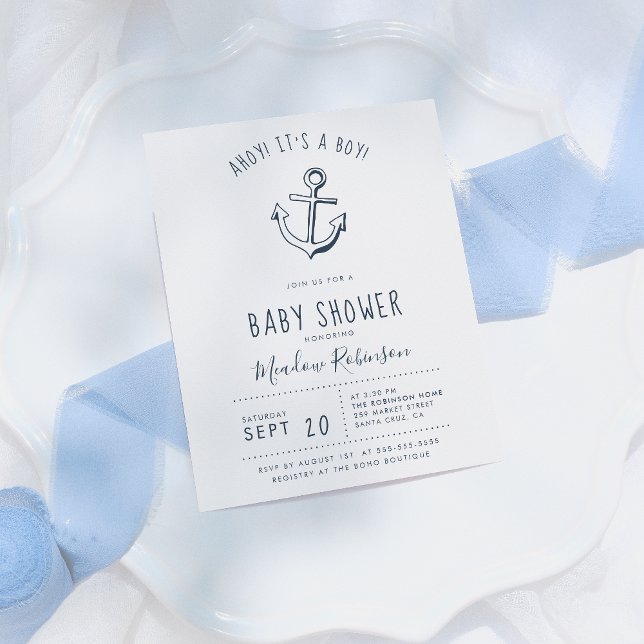Budget Ahoy! It's a Boy! Nautical Baby Shower (Creator Uploaded)