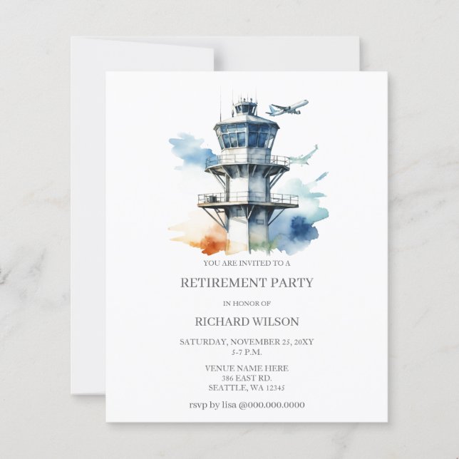 Budget Air Traffic Controller Retirement Party  (Front)