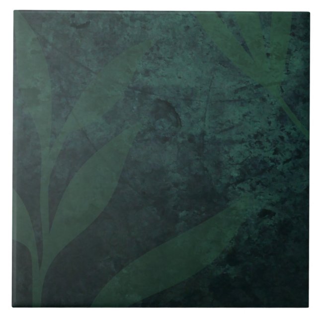 BUDGET All-in-1 Rustic Emerald Green Wedding Ceramic Tile (Front)