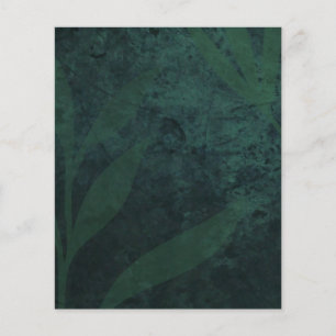 BUDGET All-in-1 Rustic Emerald Green Wedding Flyer