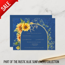 BUDGET All-in-1 Rustic Sunflowers BLUE Wedding