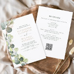 Budget All in One Eucalyptus QR Code Wedding<br><div class="desc">Get ready to set the tone for your upcoming wedding with our beautiful and budget-friendly all in one QR code eucalyptus wedding invitations. These invitations feature a stunning eucalyptus design, bringing a touch of nature to your special day. With a budget-friendly price point, you can have the perfect invitation without...</div>