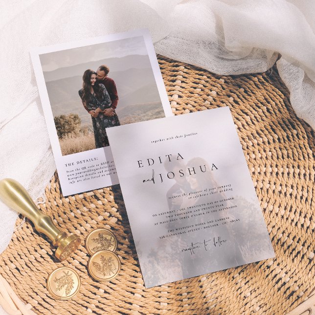 Budget All In One QR Code Elegant 2 Photo Wedding (Creator Uploaded)