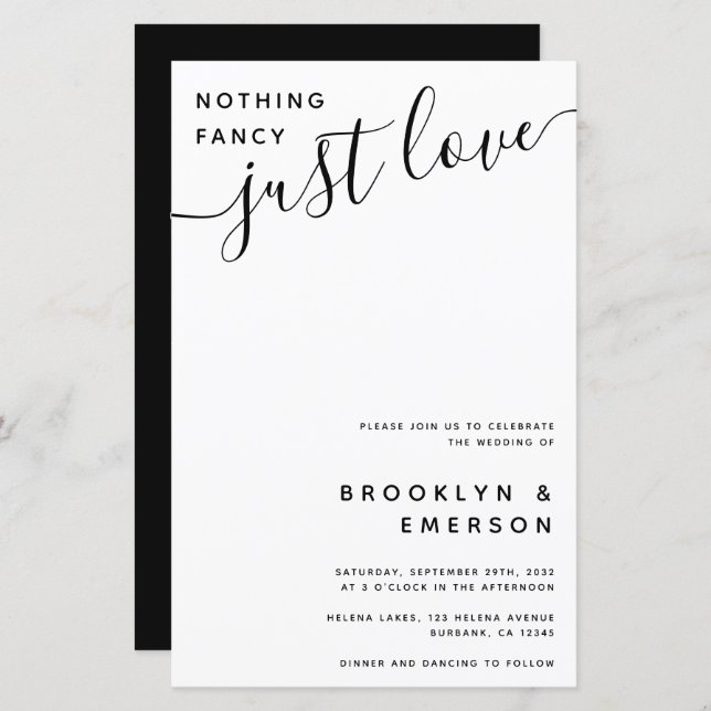 Budget All in One QR Code Wedding Invitation (Front/Back)