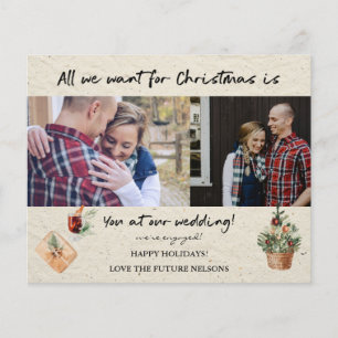 Budget All We Want for Christmas Photo Engagement  Flyer