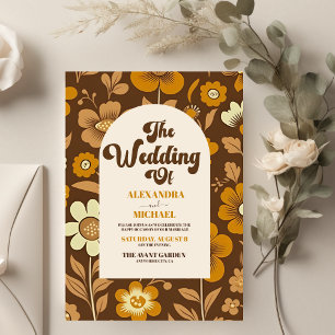 Budget Arch Groovy Retro 70s Floral Wedding