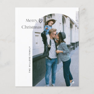 Budget Arch Merry Christmas Greetings Card