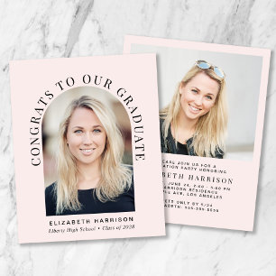 Budget Arch Photo Graduation Party Invitation