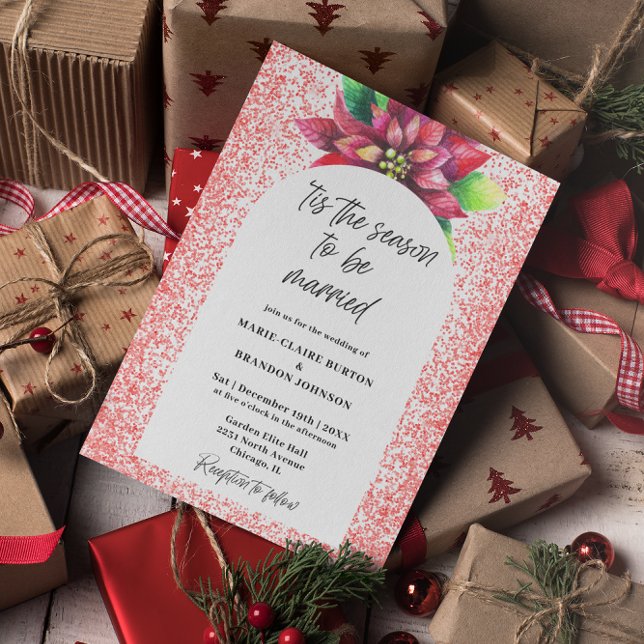 Budget Arch Red Poinsettia Flat Christmas Wedding (Creator Uploaded)