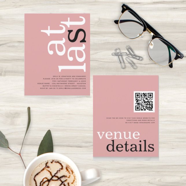 BUDGET At Last QR Code Dusty Rose Text Engagement (Creator Uploaded)