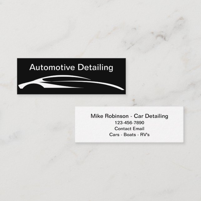 Budget Automotive Detailing Business Cards (Front/Back)