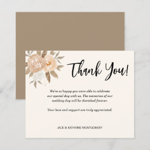 Budget Autumn Floral Thank You