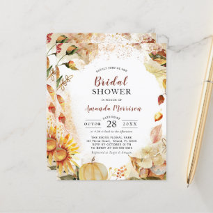 Budget Autumn Wedding Sunflower Bridal Shower