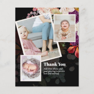 BUDGET Baby Event THANK YOU CARDS Photo Collage