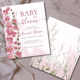 Budget Baby in Bloom Girl Pink Floral Shower 