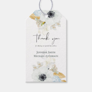 BUDGET Baby Shower Blue Anemone Gift Tags