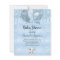 Budget Baby Shower blue elephant boy invitation