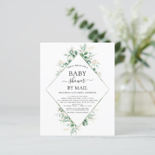 Budget Baby Shower by Mail Eucalyptus Geometric