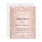 Budget Baby Shower glitter rose gold metal girl