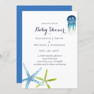 BUDGET Baby Shower Sea Life Octopus Starfish