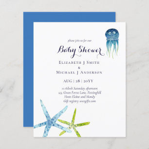 BUDGET Baby Shower Sea Life Octopus Starfish