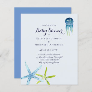 BUDGET Baby Shower Sea Life Octopus Starfish