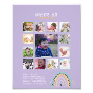 BUDGET Babys 1st yr PHOTO Grandparent Keepsake