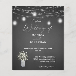 Budget Baby's Breath Gray Chalkboard String Lights Flyer