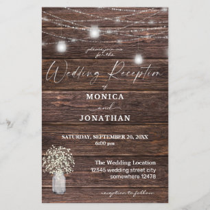 Budget Baby's Breath Lights Wedding Reception LG Flyer