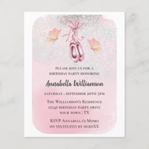 Budget Ballet Shoes & Butterfly Birthday Party