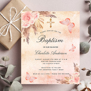 Budget baptism blush butterfly pampas grass