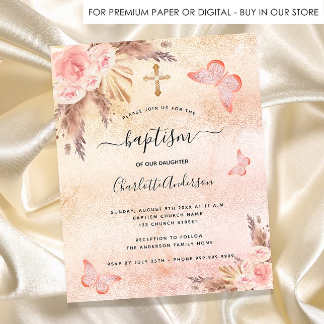 Budget baptism pampas grass blush butterfly (Creator Uploaded)