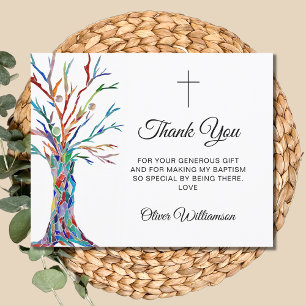 Budget Baptism Thank You Card