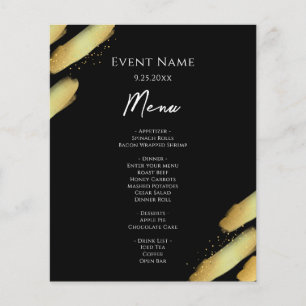 Budget Basic Event Menu Flyer
